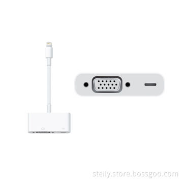 VGA Adapter for iPhone 5, Used for Lightning Dock Converter to VGA